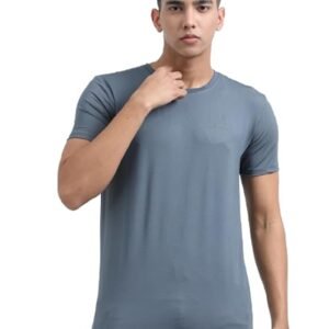 Knit T-Shirt-Dark Grey