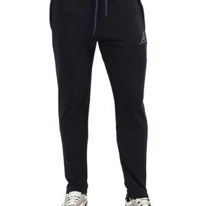 Dobby Lycra Track Pants-Black