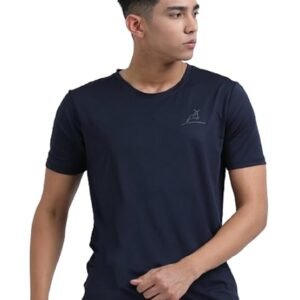 Lycra T-Shirts-Navy Blue