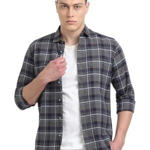 Cotton Oxford Fabric Shirt-Dark Gray