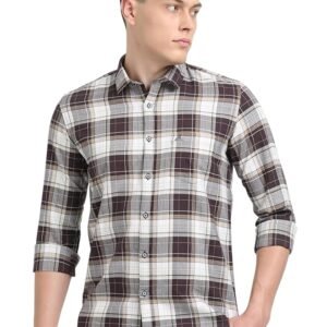 Cotton Oxford Fabric Shirt-Light Brown