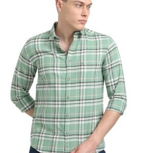 Cotton Oxford Fabric Shirt-Light Green